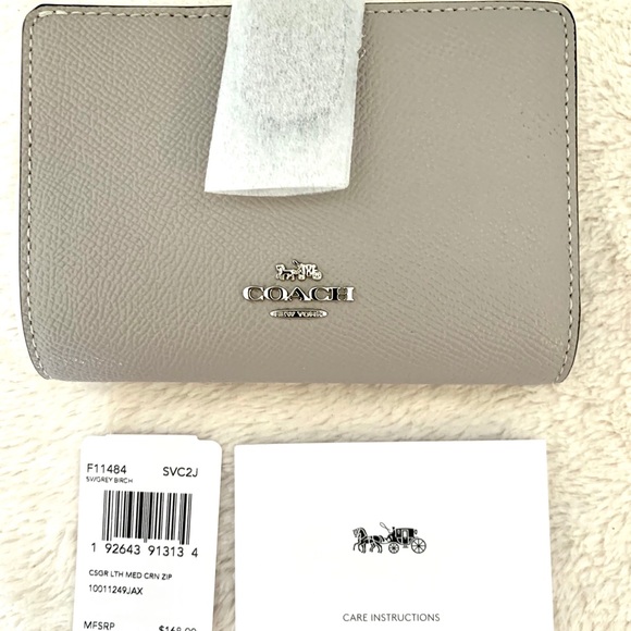Coach Handbags - Coach Grey French Wallet